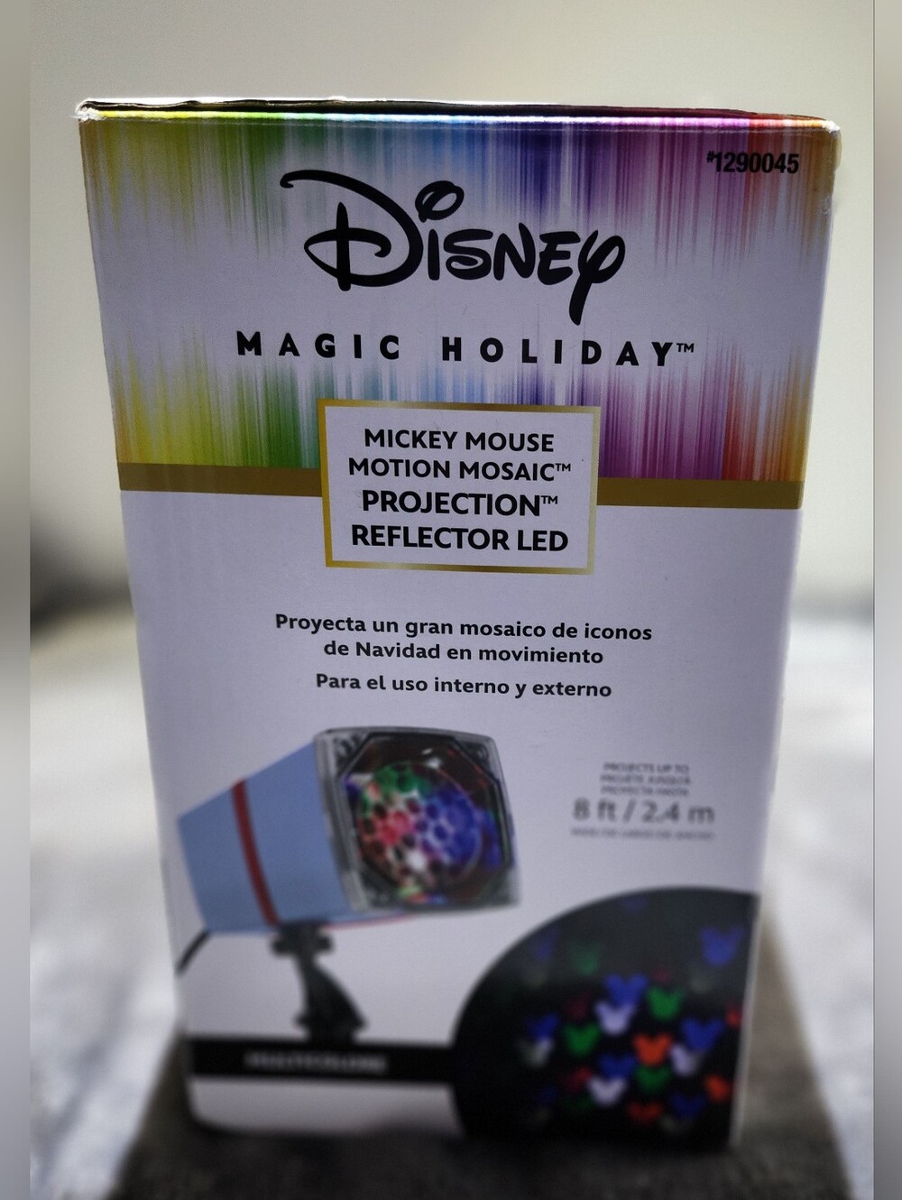 Disney Mickey Mouse Motion Mosaic LED Projection Spotlight Multicolor